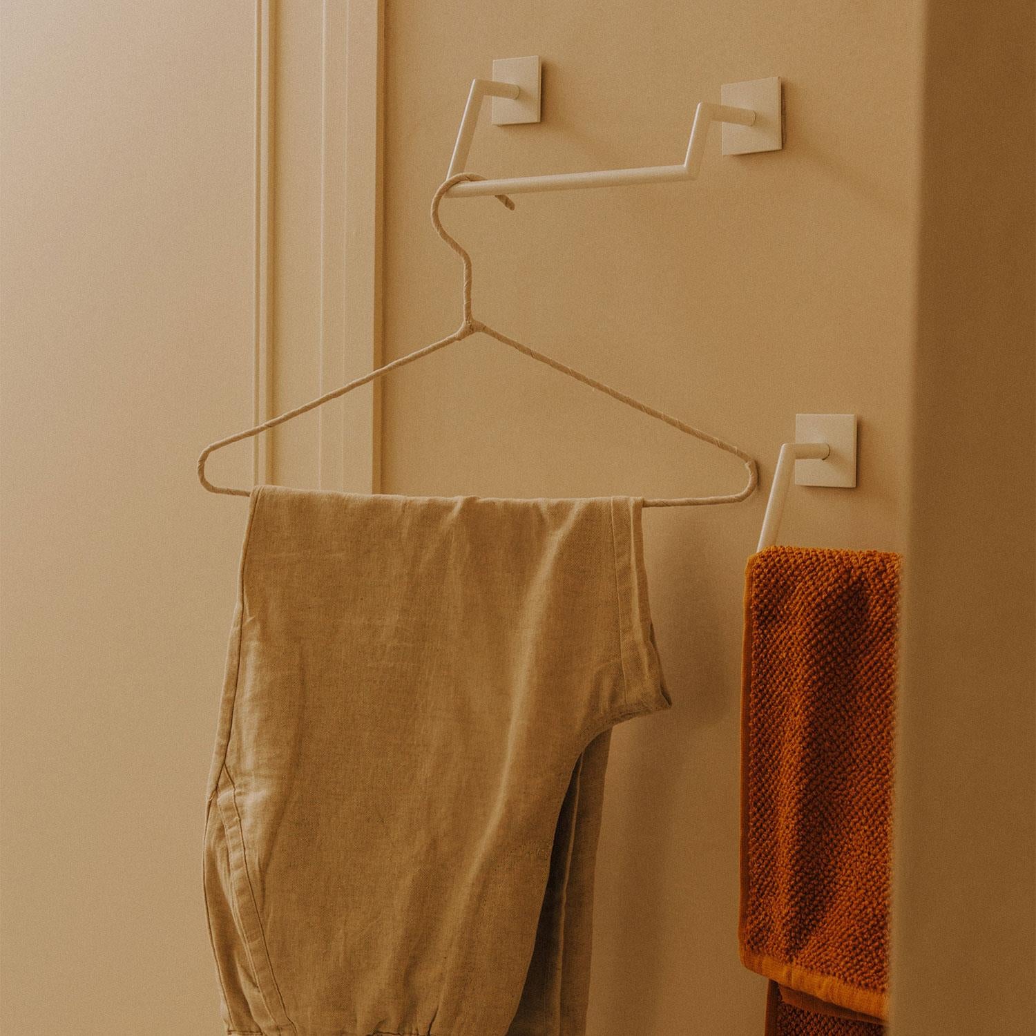 Towel Rail, 25cm, Self-adhesive, Black, Asymmetrical, Stick Collection