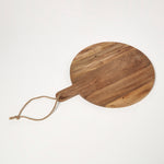 HOMESCAPES Round Mango Wood Chopping And Serving Board, 40 Cm