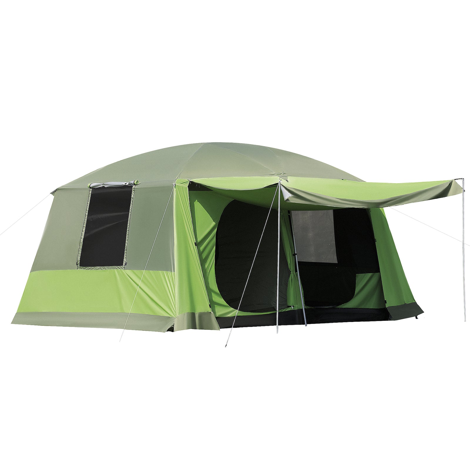 Two Room Dome Tent Camping Shelter W/ Porch And Portable Bag