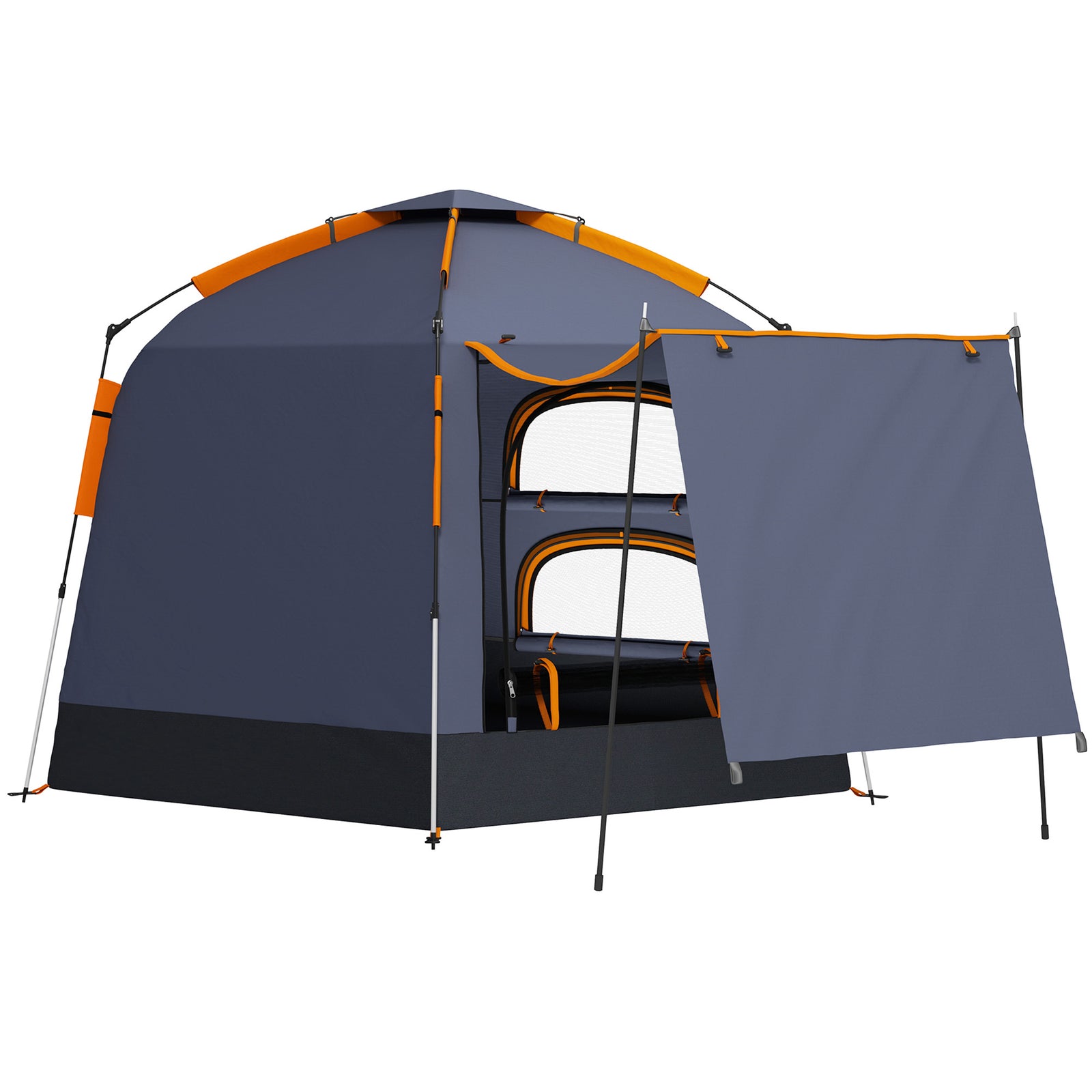 2-4 Person Tent, Instant Pop Up Camping Tent | Dark Gray