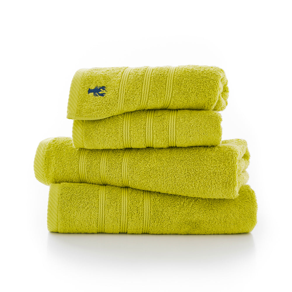 Kaleidoscope 550gm Combed 100% Cotton Towels | Bath Sheet | Lime