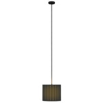 Linen Pendant Light, E27 Lampshade For Living Room, Bedroom | One Size | Black