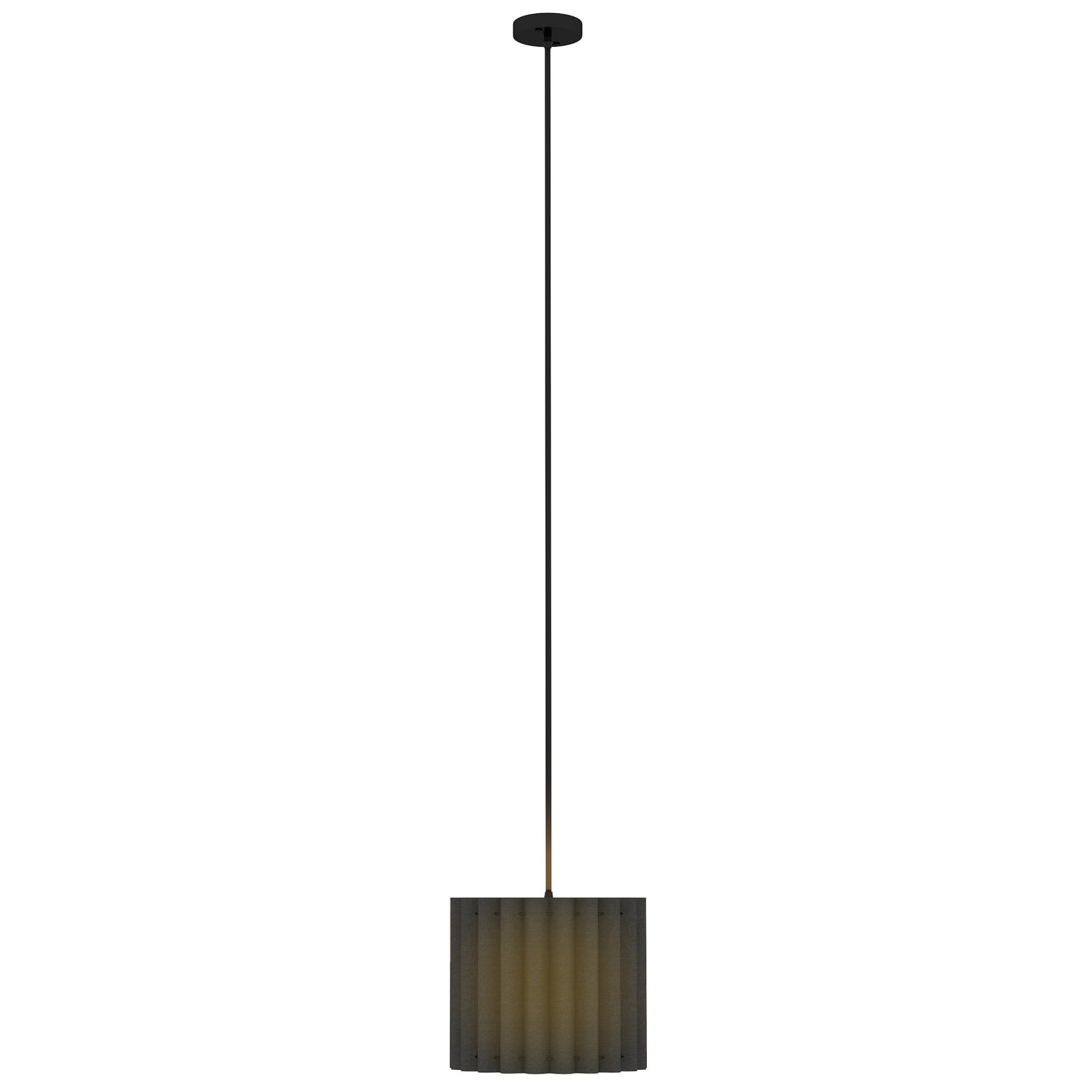 Linen Pendant Light, E27 Lampshade For Living Room, Bedroom | One Size | Black