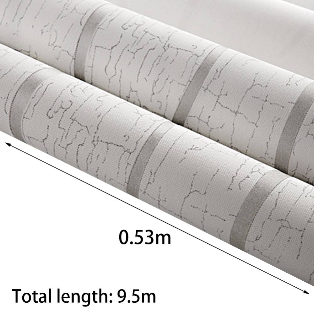 3d Stripe Non Woven Wallpaper Roll 950cm