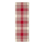 Tartan Check Non-slip 100% Wool Rug | 200cm | Red