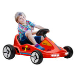 6v Electric Go Kart W/ Music, Light, Horn, For 3-5 Years | Red