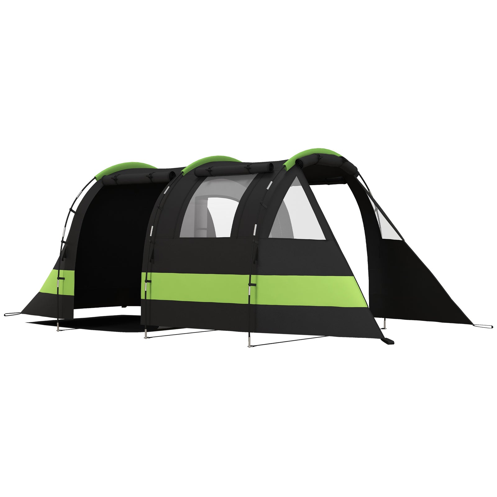 Blackout Camping Tent With Bedroom & Living Room For 4-5 | Black