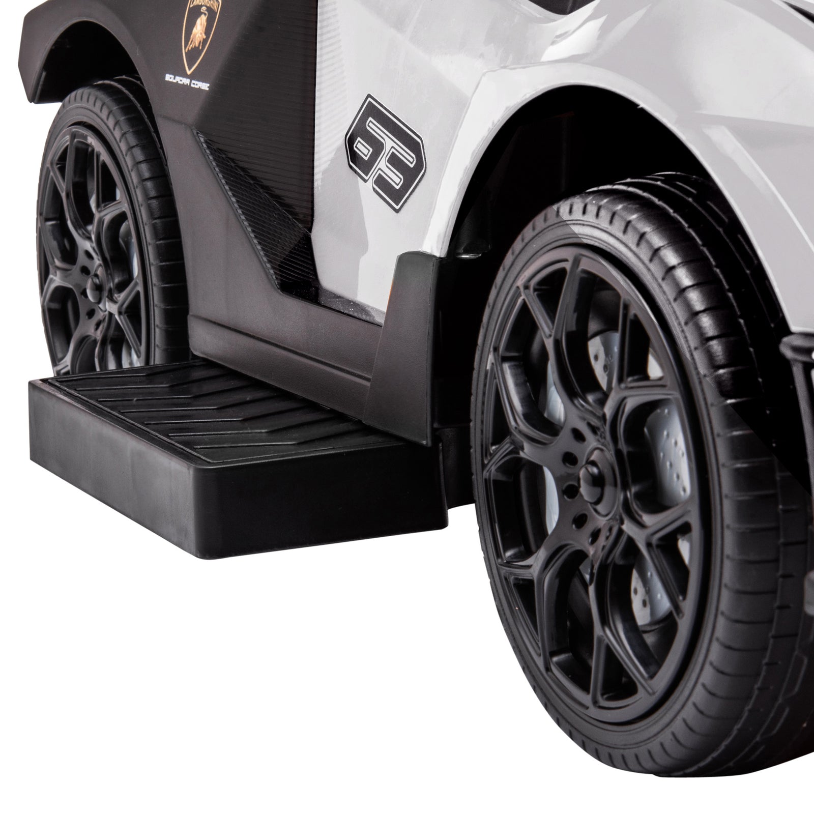 Lamborghini 2 In 1 Baby Ride On Push Car Toddler Push Along Car | White