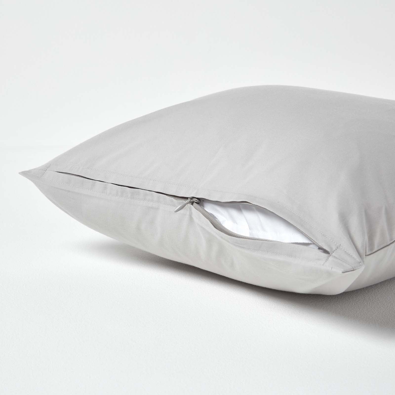 Continental Egyptian Cotton Pillowcase 200 Tc | 40cm x 40cm | Silver Grey