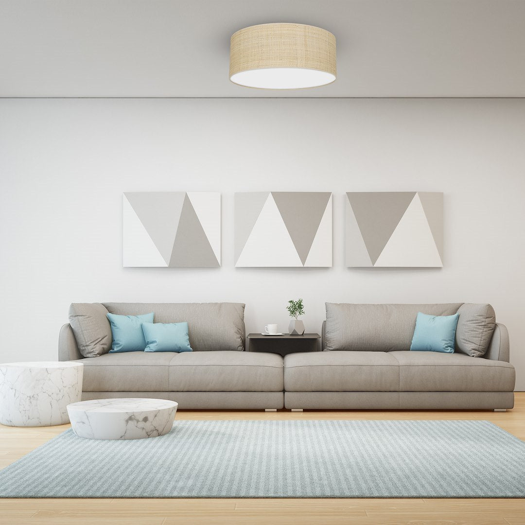 Ceiling Lamp Marshall Rattan 2xe27 40cm