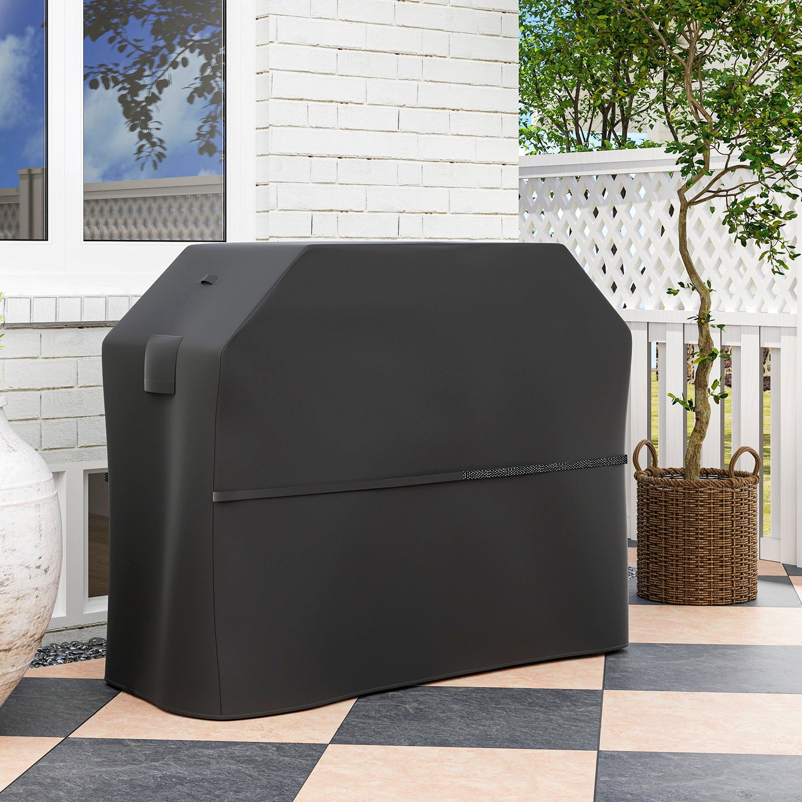 Rectangular Bbq Cover, 600d Oxford