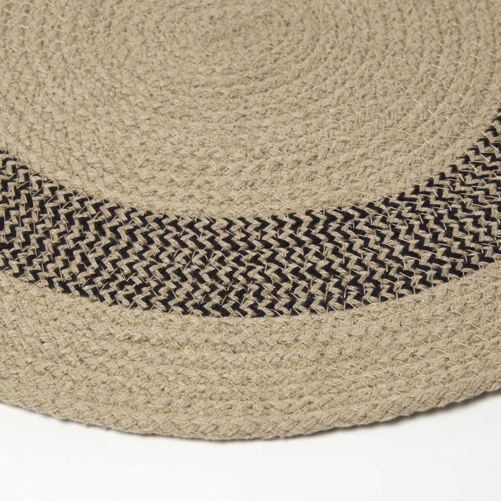 Braided 100% Cotton Round Placemats Set Of 4 | 40cm | Linen
