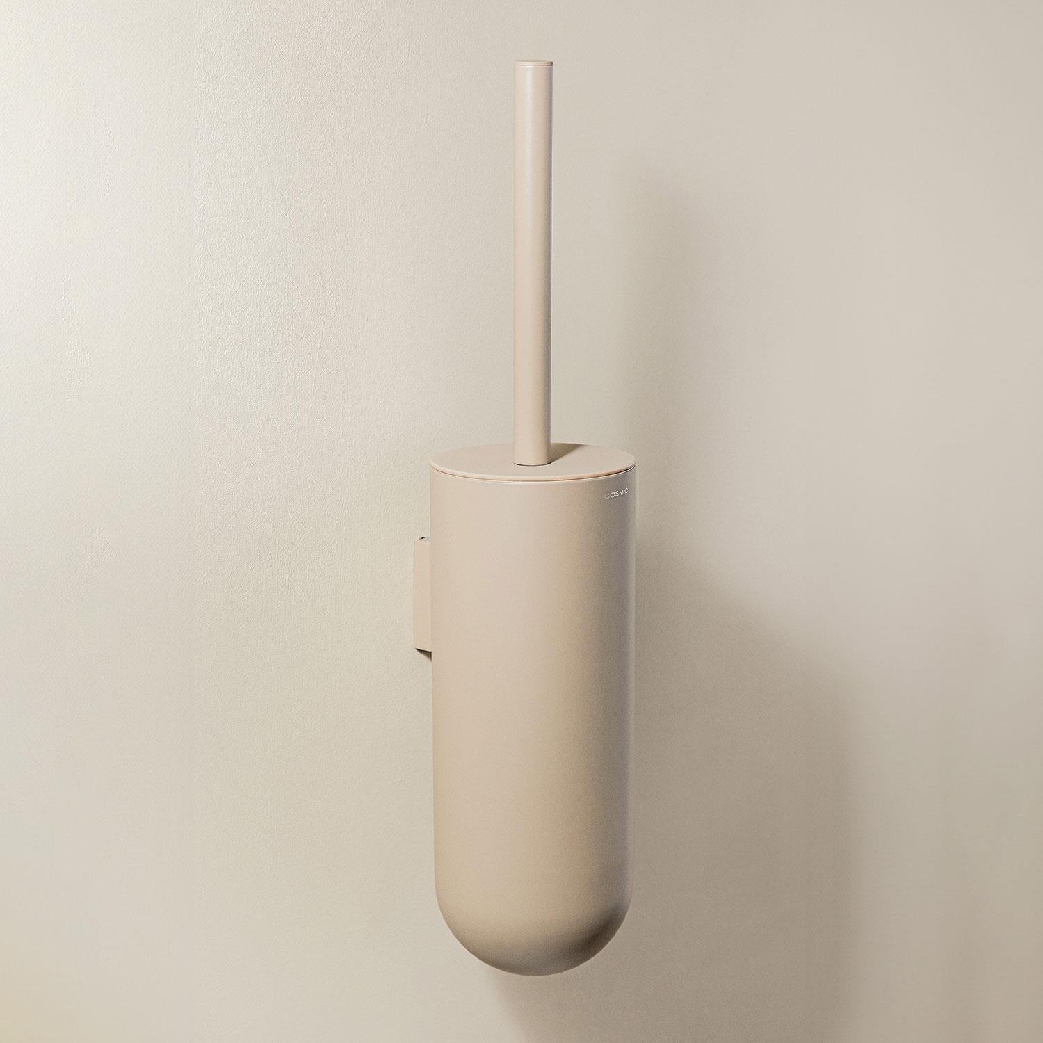 Toilet Brush, Wall Mounted, Beige, Award-winning Design Geyser Collection