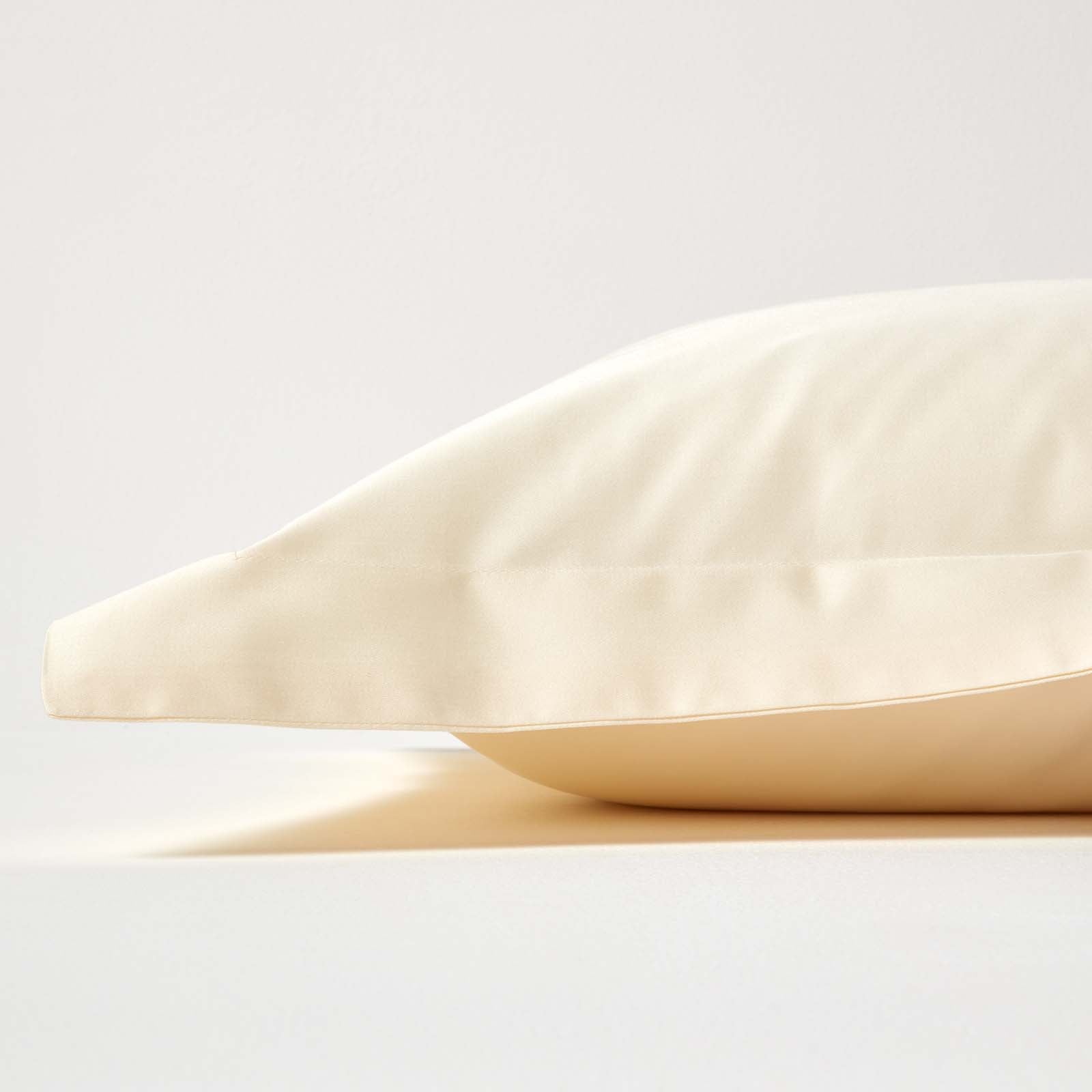 Organic Cotton Oxford Pillowcase 400 Tc | 48 x 74cm | Cream