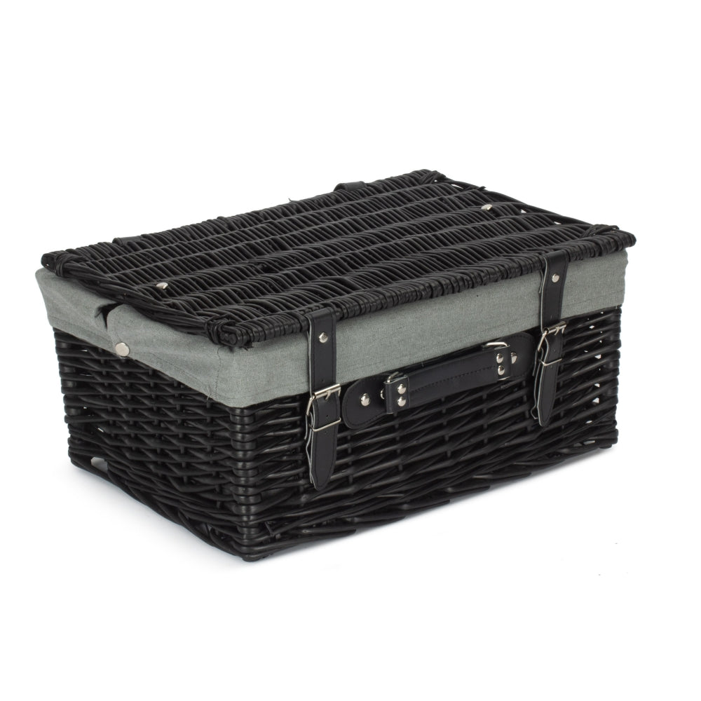 Wicker 40cm Black Hamper | Gray