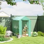 Walk In Greenhouse W/shelves Steeple Grow House