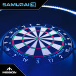 Samurai 3 Dartboard - Professional - Knife Wire - Black Number Ring | One Size | Multi