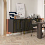 Freestanding Storage Cabinet With Adjustable Shelf