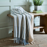 Gorgan Soft Yarn Dyed Jacquard 130x170cm Throw | 130cm x 170cm | Blue