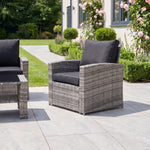 Pallini 4 Piece Rattan Patio Set | Grey