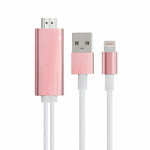 Full Hd Support Hdmi Connector Cable For Phone/pad | Pink