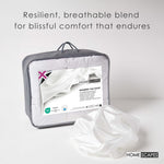Indulgent Pure Mulberry Silk Blend 4.5 Tog Spring/summer Duvet | King | White