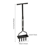 Lawn Aerator With Soil Core Storage Tray
