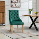 Set Of 2 Ravenna Velvet Dining Chairs | Green