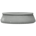 Inflatable Swimming Pool Family-sized, W/ Hand Pump 274x76cm | Gray
