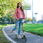Folding Kick Scooter For 14+ W/ Adjustable Height Dual Brake