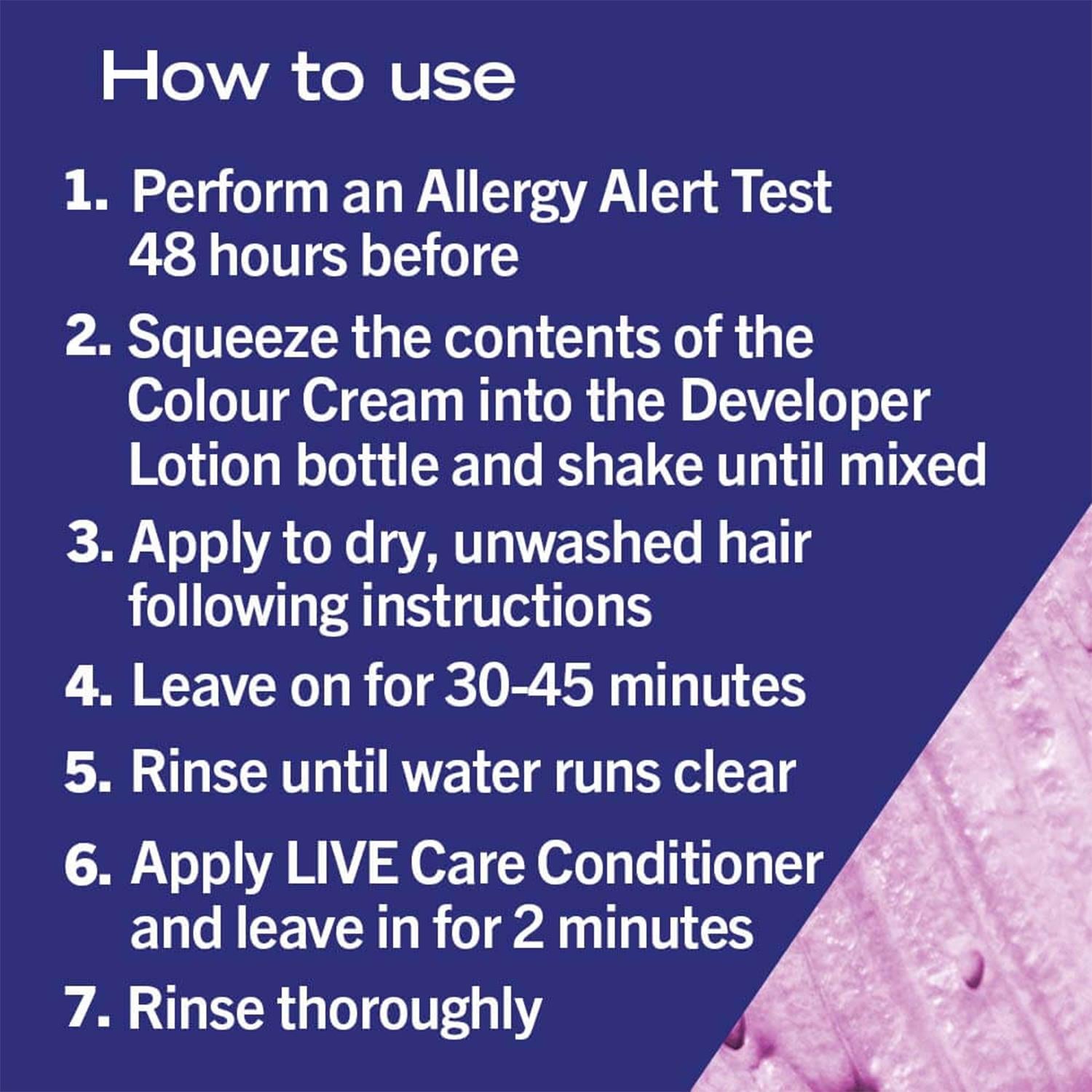 Schwarzkopf Live Mauve Kiss Purple Permanent Hair Dye, Lightener + Twist 105 3x