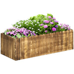 109l Raised Flower Bed Planter Box Wood