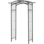 Outsunny 211cm Height Metal Garden Arch Arbor For Wedding Decor