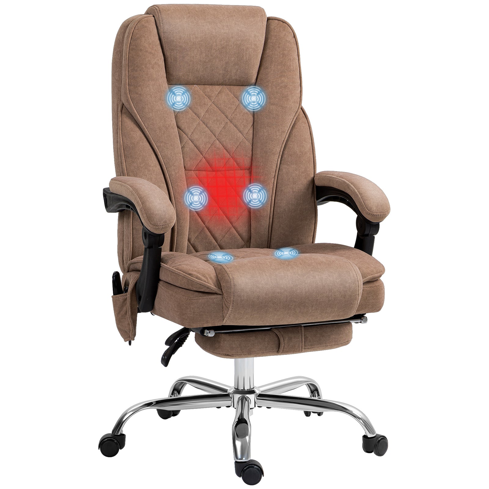 Massage Chair, Reclining Desk | Brown