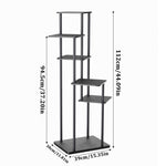 6-tier Tall Corner Plant Stand 112cm H Freestanding Plant Display Shelf For Indoor Garden