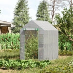 Walk-in Garden Greenhouse 186x120x190cm - White