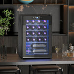 Freestanding Wine Cooler Fridge With Glass Door 20 Bottle