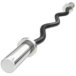 4ft Olympic Ez Curl Bar, Barbell Bar For 2" Weight Plates