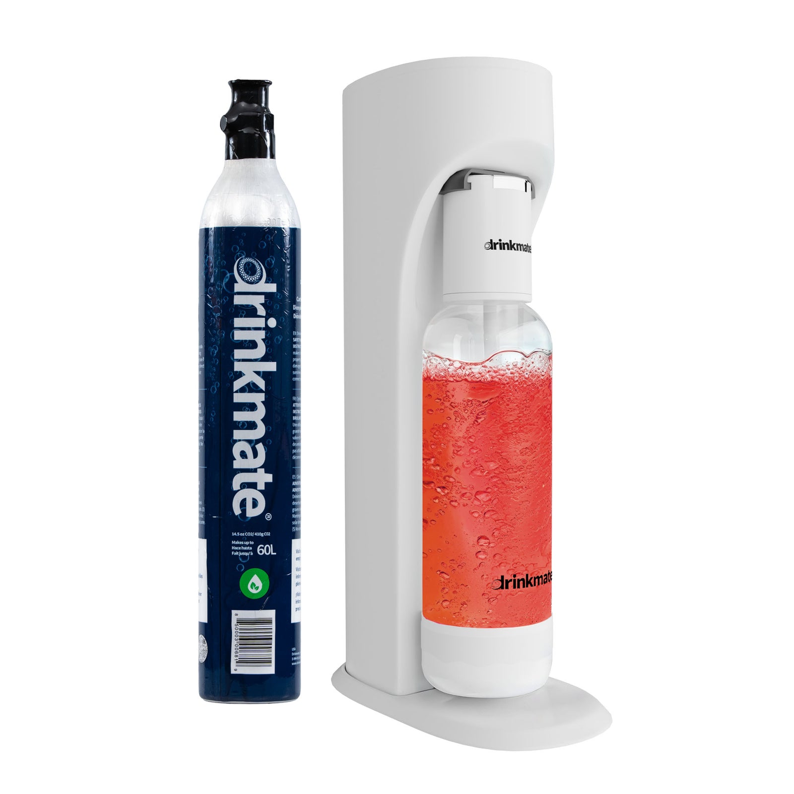 Omnifizz Soda Maker, Sparkling Water Maker With 60l Co2 Canister | Set-of-1 | White