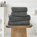 Romeo Quik Dri 100% Cotton 450gsm Towel | Hand Towel | Charcoal