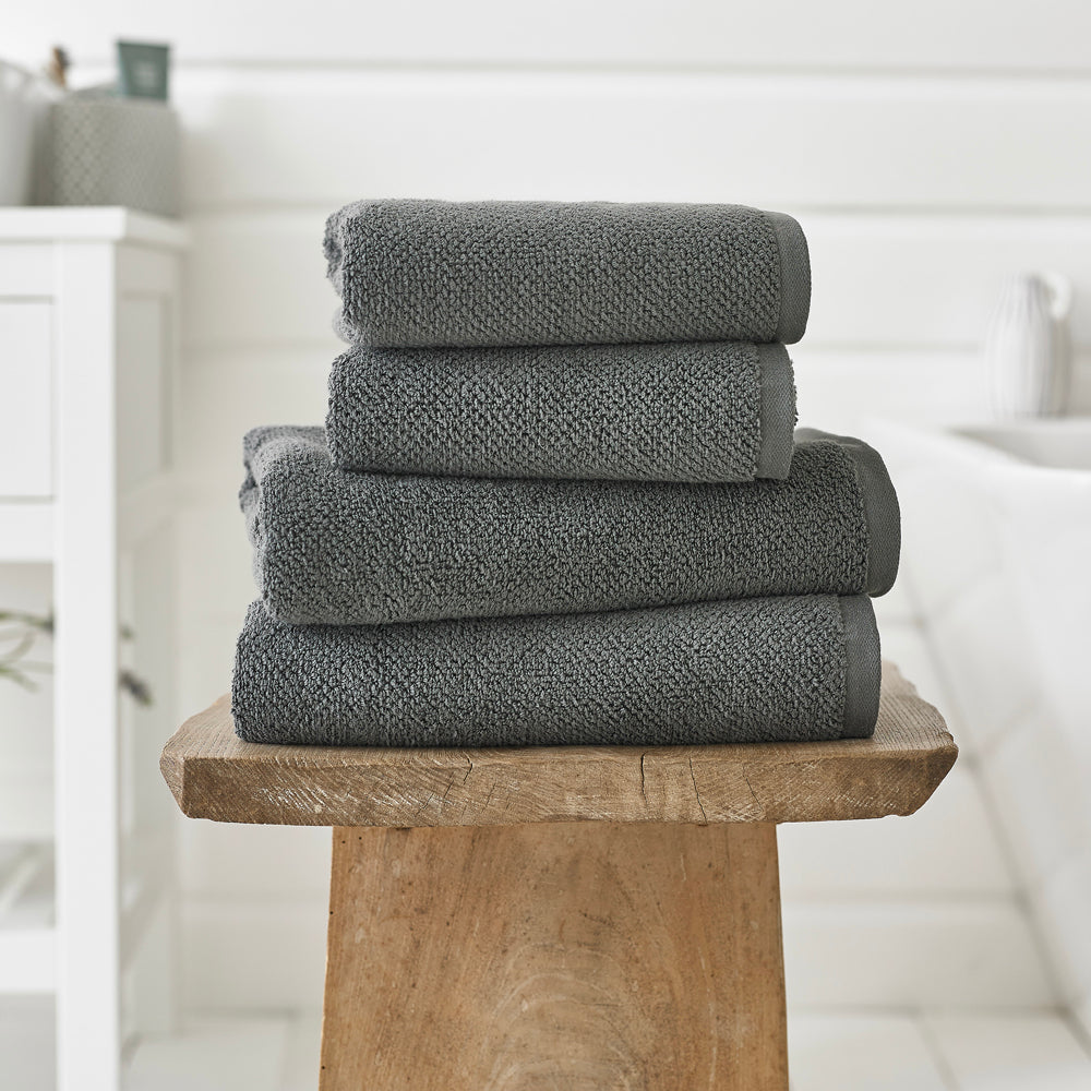 Romeo Quik Dri 100% Cotton 450gsm Towel | Bath Towel | Charcoal