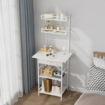 4-tier Open Shelves Dressing Table With Drawer