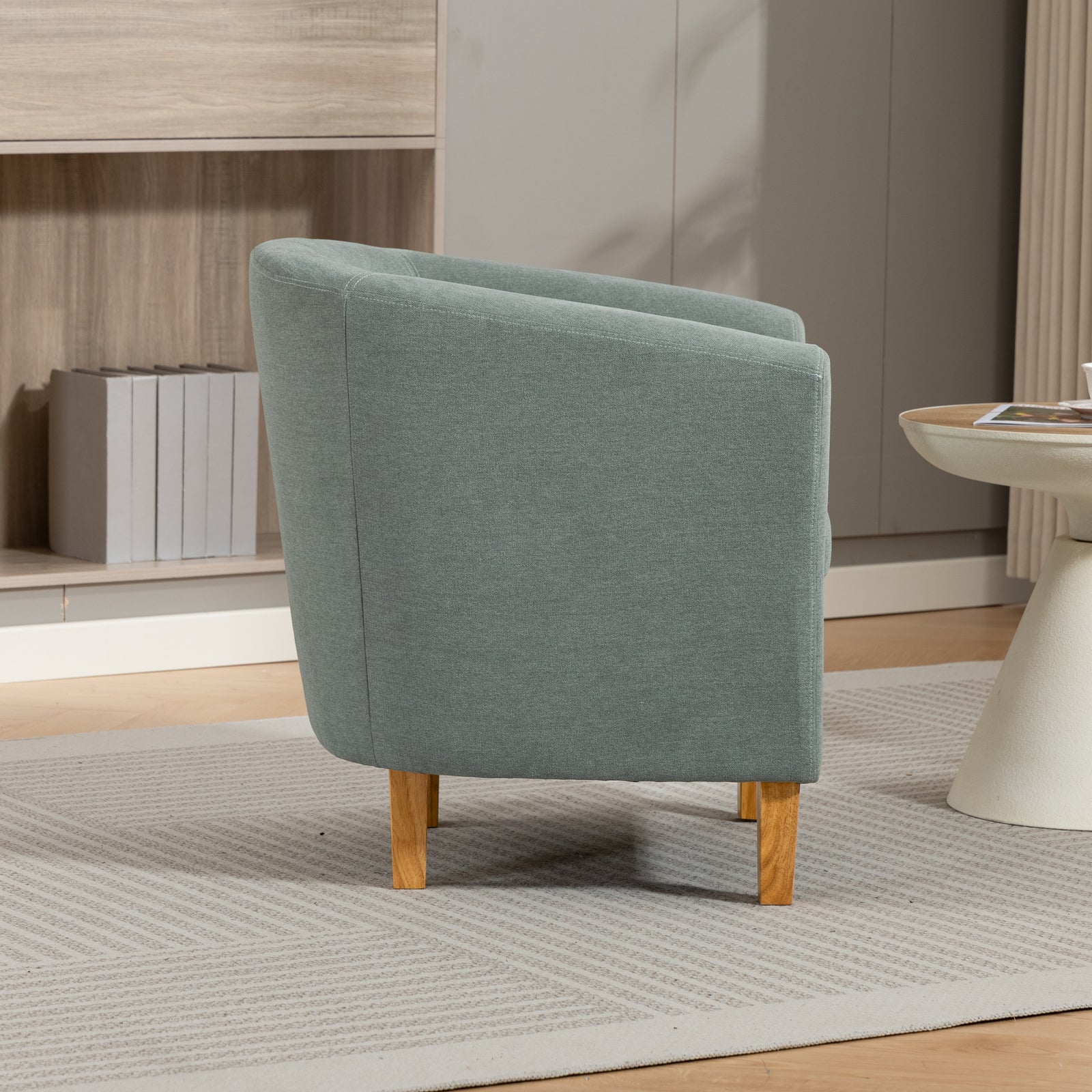 Millie Fabric Accent Chair | Duck Egg