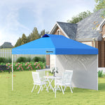 3x3metre Pop Up Gazebo Canopy Tent With 1 Sidewall Carry Bag