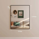 Takara - Metal Rectangle Mirror | 120cm x 95cm | Black