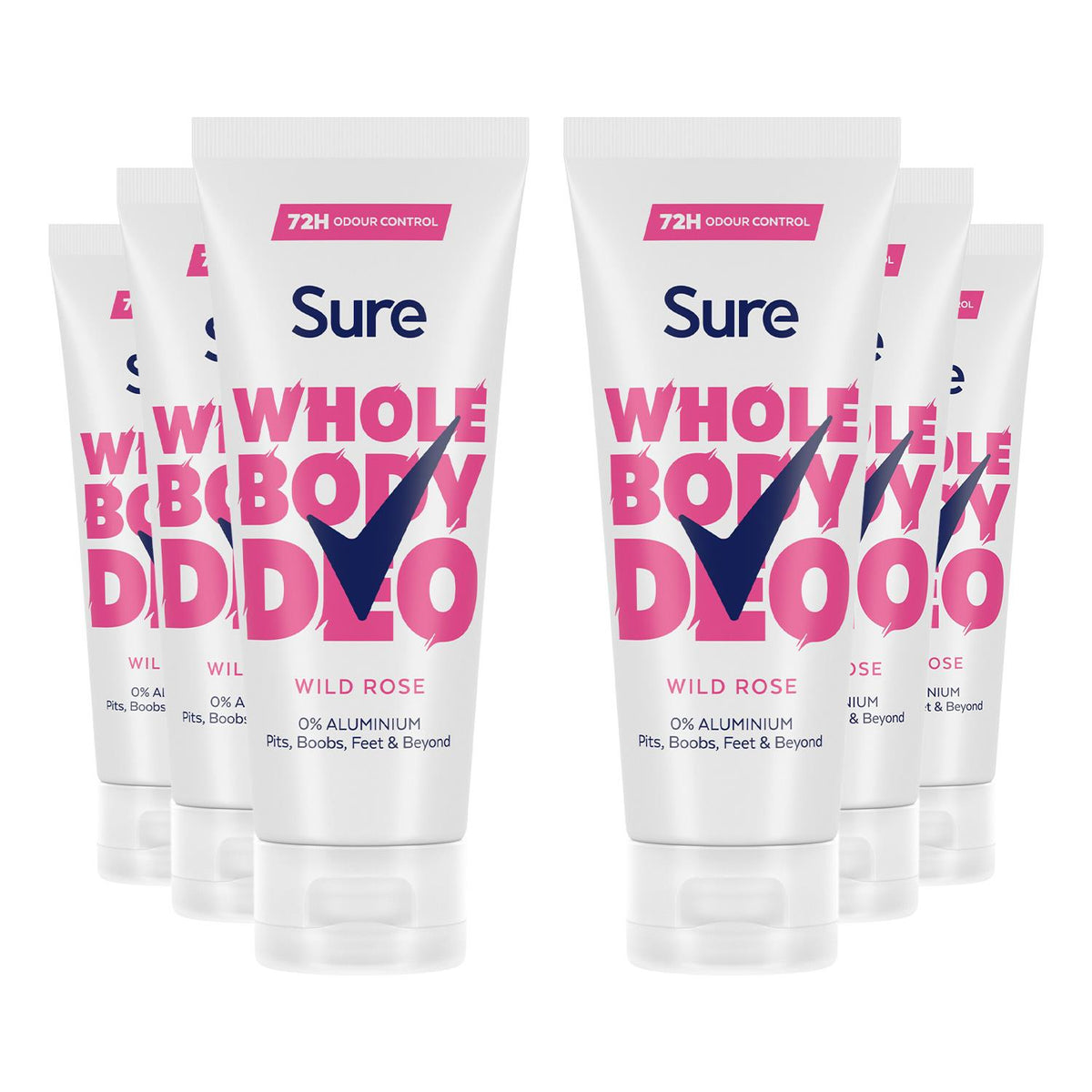 Fresh Citrus Whole Body Deodorant Stick Aluminium Free 50ml, 6 Pack | Set of 6