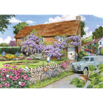 Wisteria Cottage - Big 250 Piece Jigsaw Puzzle For Adults & Kids, With Extra Large Pieces