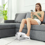 Under Desk Elliptical Machine Pedal Exerciser W/ 10 Speeds | White