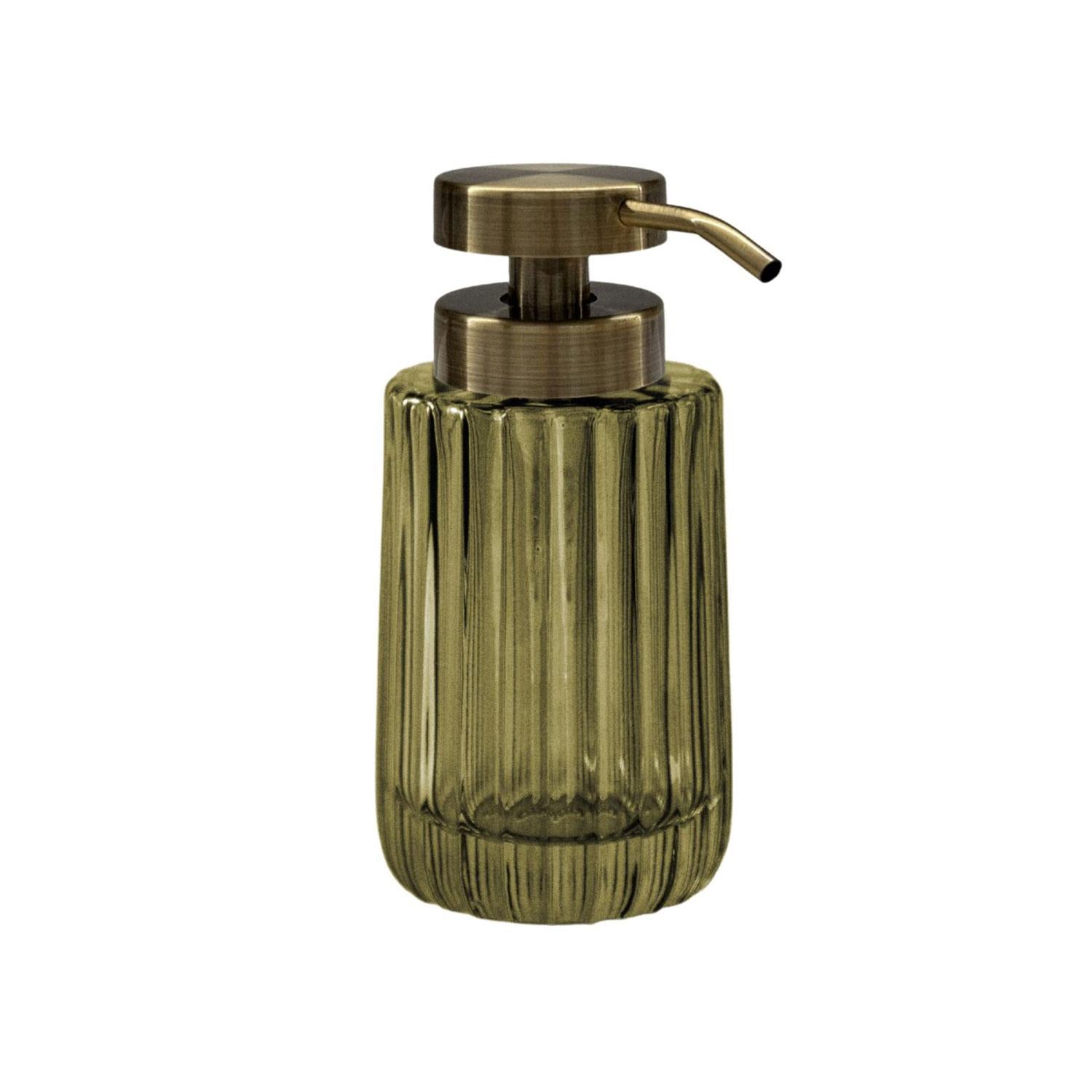 Soap Dispenser, 300ml, Resistant Glass, Lido Collection | Forest Green