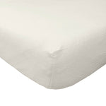 Brushed Cotton Fitted Sheet 100% Cotton Luxury Flannelette | Double | Cream